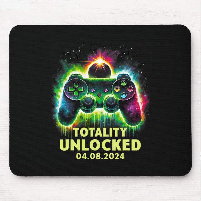 Solar Eclipse 2024 Video Game Gaming  Mouse Pad (Front)