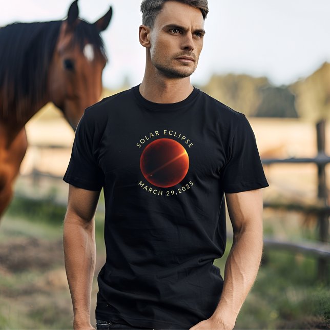Solar eclipse 2025 celestial custom message T-Shir T-Shirt (Creator Uploaded)