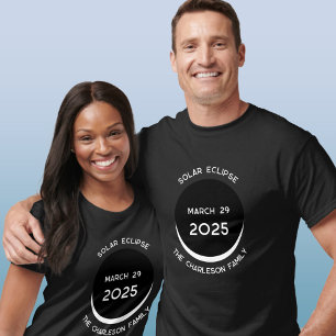 Solar Eclipse 2025 Personalized T-Shirt