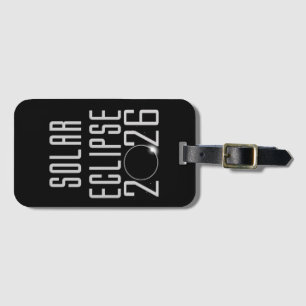 Solar Eclipse 2026 Luggage Tag