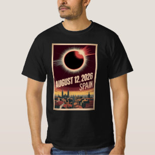 Solar Eclipse 2026 Spain Madrid Barcelona Group T-Shirt