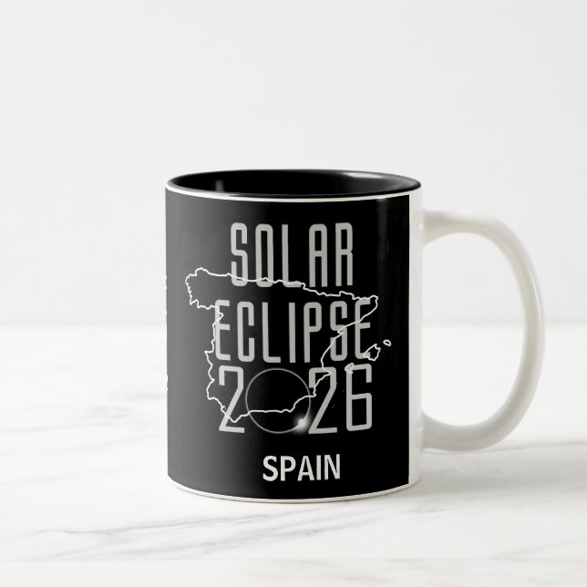 Solar Eclipse 2026 Spain Mug (Right)