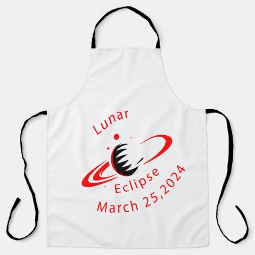 Solar Eclipse 25 March 2024 All_Over Print Apron