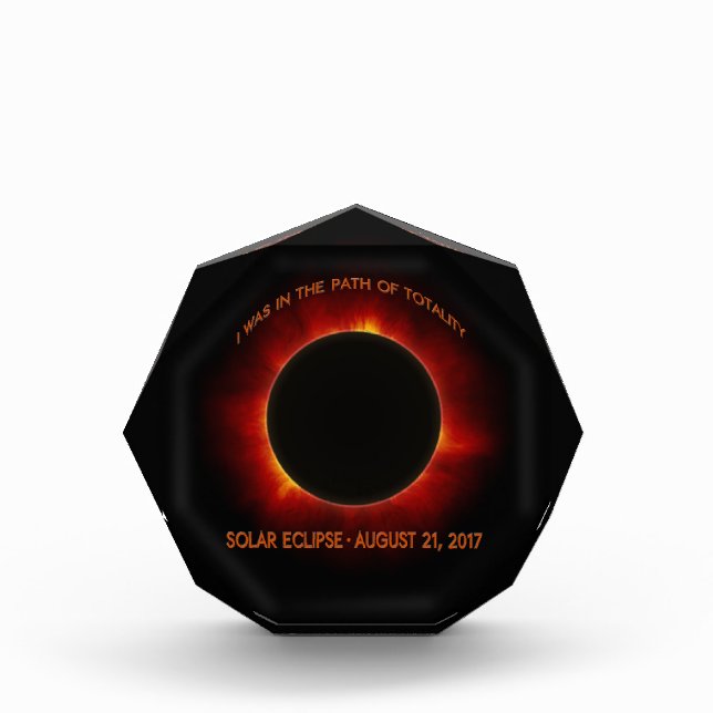 Solar Eclipse Acrylic Award (Front)
