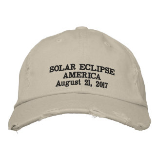 Solar eclipse America August 21, 2017 Embroidered Baseball Hat