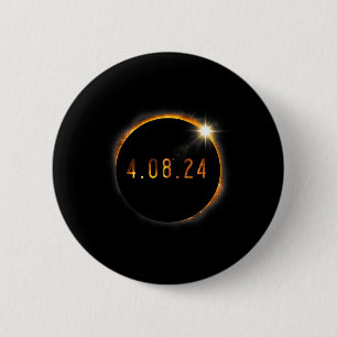 Solar Eclipse American Totality Spring 40824  Button