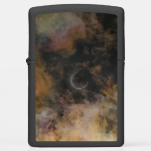Solar Eclipse and Clouds Zippo Lighter