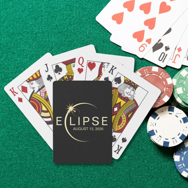 Solar Eclipse Astronomy Event 2026 Poker Cards (Solar Eclipse Astronomy Event 2026 Poker Cards)