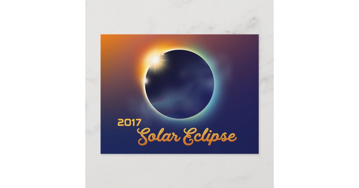 Solar Eclipse | Astronomy Party Invitation Postcard | Zazzle