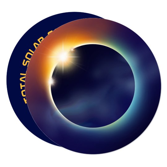 Solar Eclipse Astronomy Star Party Invitation