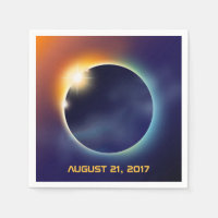 Solar Eclipse | Astronomy Star Party Paper Napkin