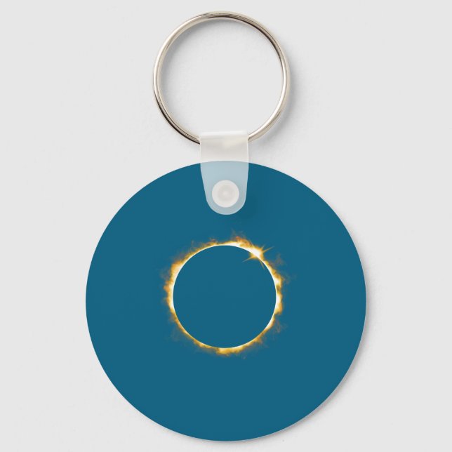Solar Eclipse August 21 2017 Keychain (Front)