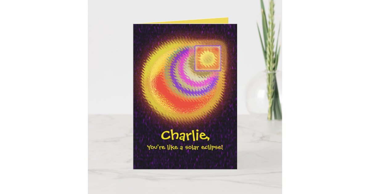 Solar Eclipse Birthday Card | Zazzle