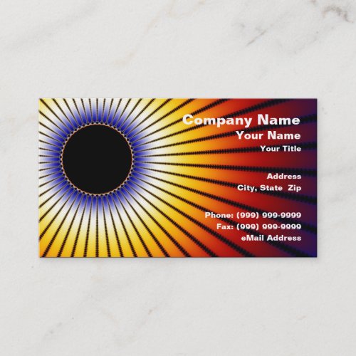 Solar Eclipse Business Card