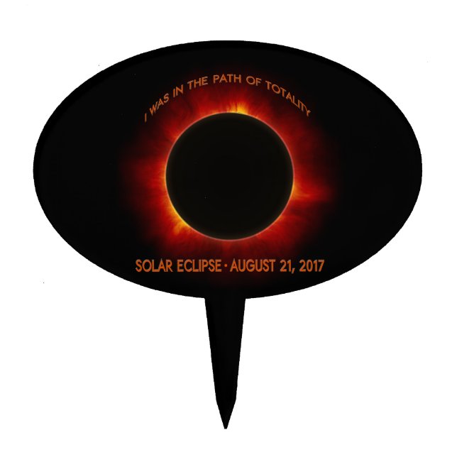 Solar Eclipse Cake Topper (Front)