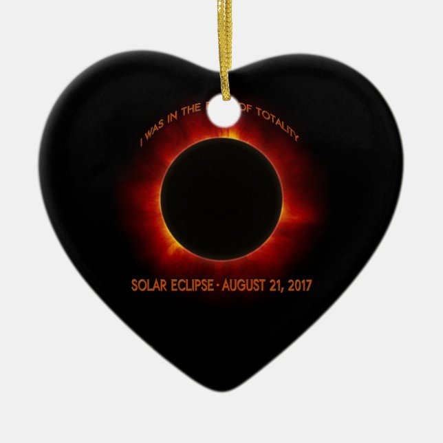 Solar Eclipse Ceramic Ornament (Front)