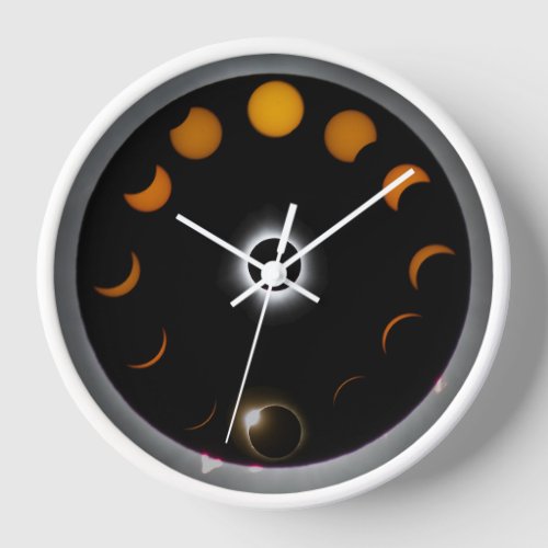 Solar Eclipse Clock  2024