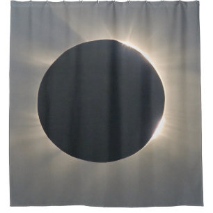 Solar Eclipse Closeup Shower Curtain