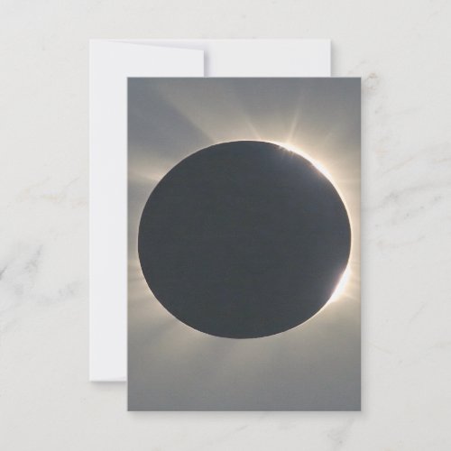 Solar Eclipse Closeup Thank You Card