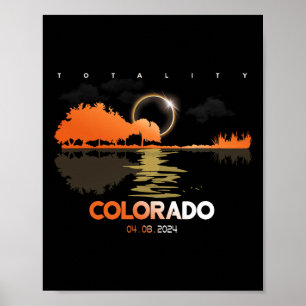 Solar Eclipse Colorado Guitar Totality Poster