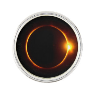Solar Eclipse Dark Sun & Moon Pin