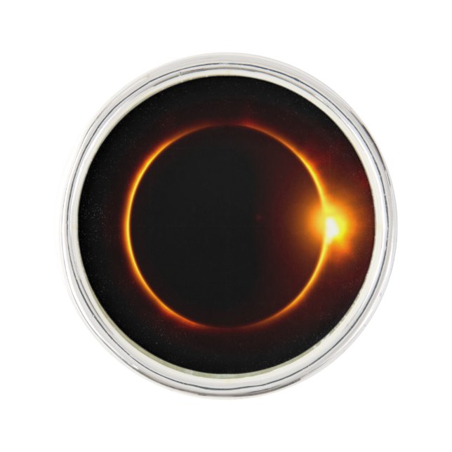 Solar Eclipse Dark Sun & Moon Pin (Front)