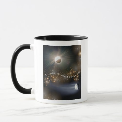 Solar Eclipse Devils Comet Planets Alignment Apr24 Mug