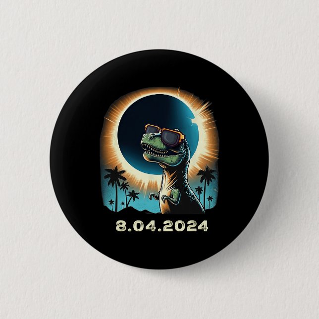 Solar Eclipse Dino With Solar Eclipse Gles  Button (Front)