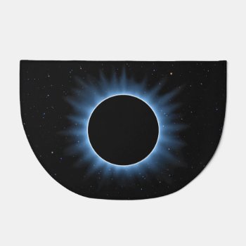 Solar Eclipse Doormat by FantasyBlankets at Zazzle