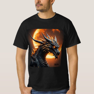 Solar Eclipse Dragon 2024 or Add Name Men's T-Shirt