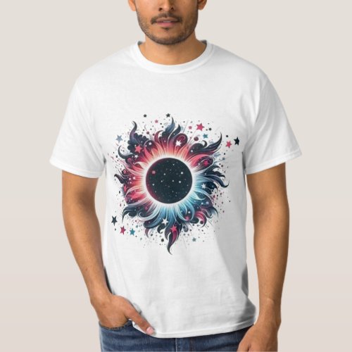 Solar eclipse flower T_Shirt