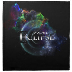 Solar Eclipse Fractal Art Spacescape Cloth Napkin