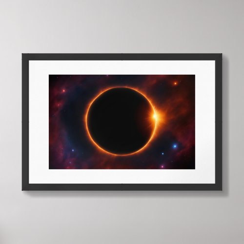 Solar Eclipse Framed Poster