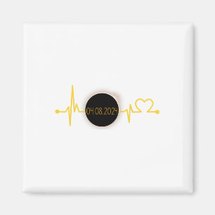 Solar Eclipse Heartbeat Total Solar Eclipse April Magnet