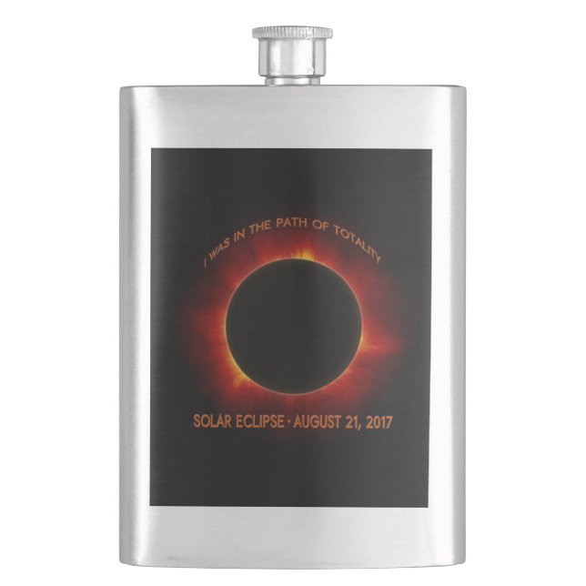 Solar Eclipse Hip Flask (Front)