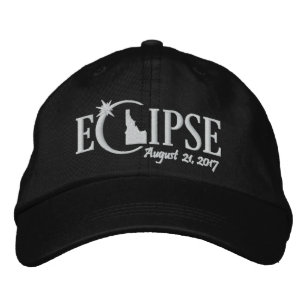 Solar Eclipse in Idaho - August 21, 2017 Embroidered Baseball Cap