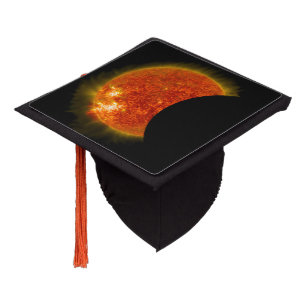 Solar Eclipse in Progress Graduation Cap Topper