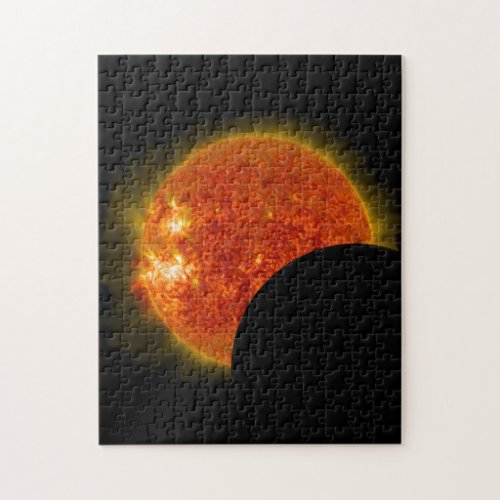 Solar Eclipse in Progress Jigsaw Puzzle