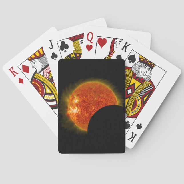 Solar Eclipse in Progress Poker Cards (Back)