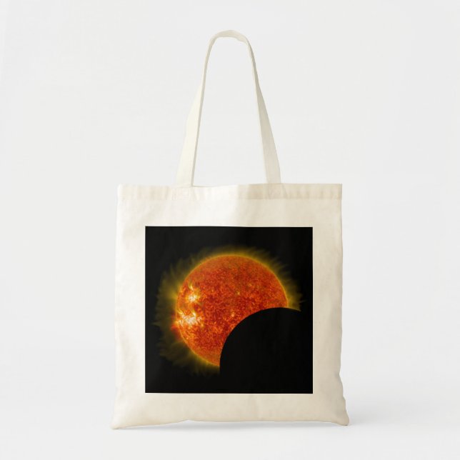 Solar Eclipse in Progress Tote Bag (Front)