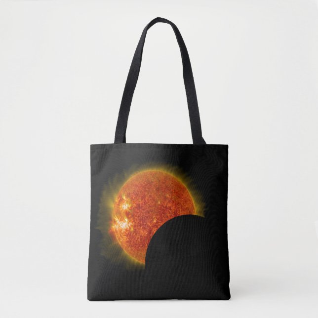 Solar Eclipse in Progress Tote Bag (Front)