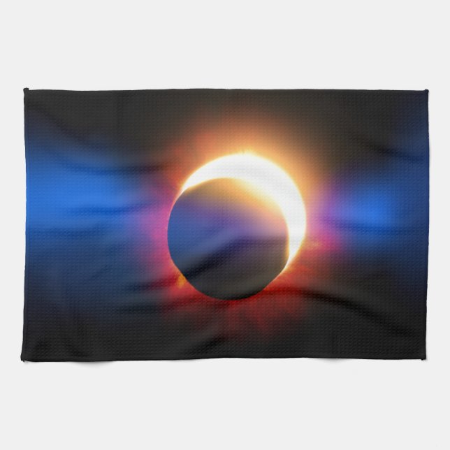 Solar Eclipse Kitchen Towel (Horizontal)