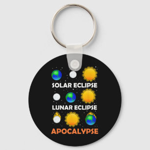 Solar Eclipse Lunar Science Teacher Space Eclipse Keychain