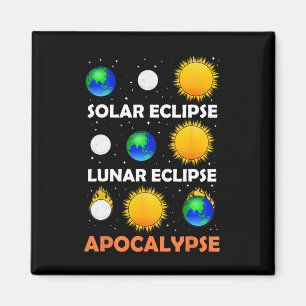 Solar Eclipse Lunar Science Teacher Space Eclipse  Magnet