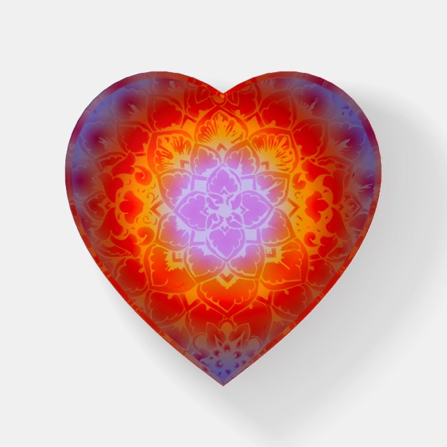 Solar Eclipse Mandala Paperweight (Front)