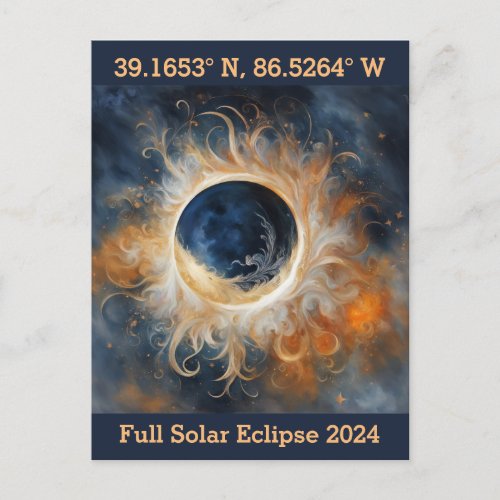 Solar Eclipse Memento  Postcard