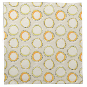 Solar Eclipse Mid-Century Modern - Black lines Napkin