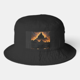 Solar Eclipse Mountain Cosmic Landscape hat