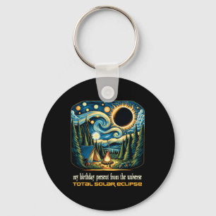 Solar Eclipse My Birthday Present From The Univers Keychain
