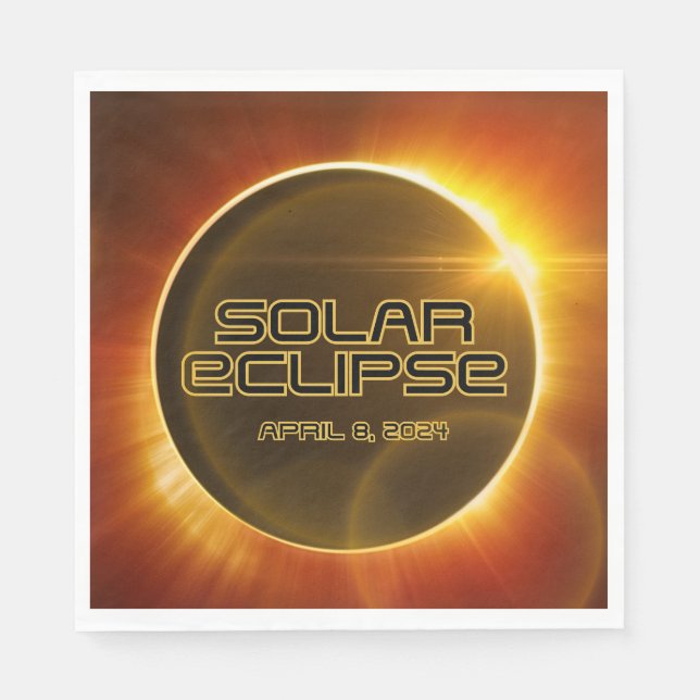 Solar Eclipse  Napkins (Front)